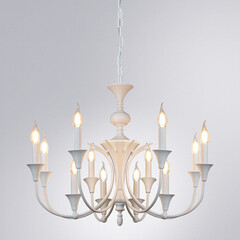 Люстра подвесная Arte Lamp Collinetta E14 480 Вт 8 кв.м (A4094LM-12WH) - фото 3