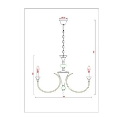 Люстра подвесная Arte Lamp Collinetta E14 320 Вт 8 кв.м (A4094LM-8WH) - фото 2