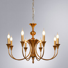 Люстра подвесная Arte Lamp Collinetta E14 320 Вт 8 кв.м (A4094LM-8PB) - фото 4