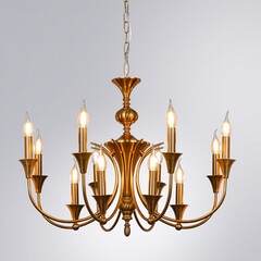 Люстра подвесная Arte Lamp Collinetta E14 480 Вт 8 кв.м (A4094LM-12PB) - фото 4