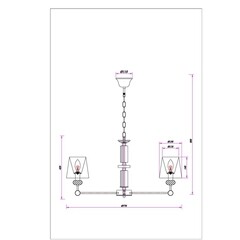 Люстра подвесная Arte Lamp Brocca E14 320 Вт 8 кв.м (A4093LM-8AB) - фото 2