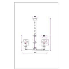 Люстра подвесная Arte Lamp Brocca E14 200 Вт 8 кв.м (A4093LM-5AB) - фото 2