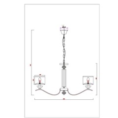 Люстра подвесная Arte Lamp Alhena E14 320 Вт 8 кв.м (A4091LM-8CC) - фото 2