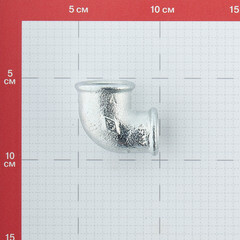 Угол переходный Gebo Platinum (90-22V) 3/4 ВР(г) х 1/2 ВР(г) чугунный оцинкованный - фото 2