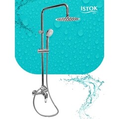 Душевая система Istok Luxe с верхним душем с лейкой хром (402.978) - фото 3