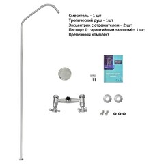 Душевая система Istok Luxe с верхним душем хром (402.318) - фото 5