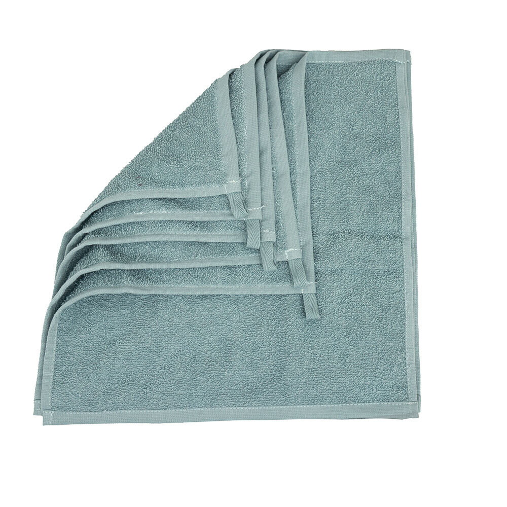 

Набор салфеток махровых  см серо-зеленый (5 шт