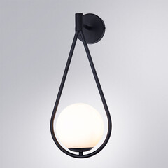 Бра Arte Lamp Matisse E14 40 Вт 220 В черное IP20 (A7765ap-1BK) - фото 3
