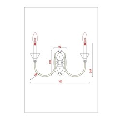 Бра Arte Lamp Collinetta E14 80 Вт 220 В белое IP20 (A4094AP-2WH) - фото 2