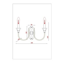 Бра Arte Lamp Collinetta E14 80 Вт 220 В медь IP20 (A4094AP-2PB) - фото 2