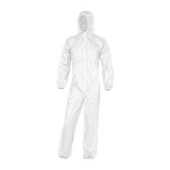 Изображение товара Комбинезон защитный одноразовый PO106 52-54 рост 180-188 см белый
