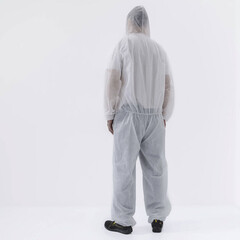 Комбинезон защитный одноразовый PO106 52-54 рост 180-188 см белый - фото 5