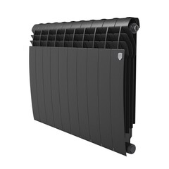 Изображение товара Радиатор биметаллический Royal Thermo BiLiner B 500 мм 10 секций 1" боковое подключение черный