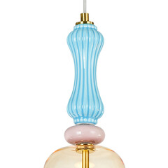 Светильник светодиодный подвесной Arte Lamp Coral 3000К 8 Вт 3 кв.м латунь IP20 (A2405SP-9YL) - фото 2