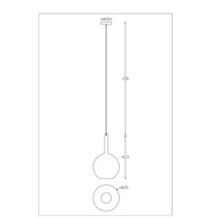 Светильник подвесной Arte Lamp Gala E27 60 Вт 2 кв.м золото IP20 (A2725SP-1SG) - фото 2