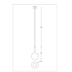 Светильник подвесной Arte Lamp Gala E27 60 Вт 2 кв.м золото IP20 (A2720SP-1SG) - фото 2