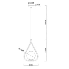 Светильник подвесной Arte Lamp Matisse E14 40 Вт 1 кв.м черный IP20 (A7764SP-1BK) - фото 2