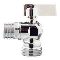 Кран шаровой латунный Valtec 3/4 НР(ш) х 1/2 НР(ш) к бытовой технике мини угловой (VT.392.N.05) - фото 3