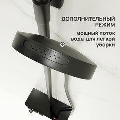 Душевая система Corsa Deco QX с верхним душем с лейкой с изливом черная матовая (SSFQX320SB) - фото 7