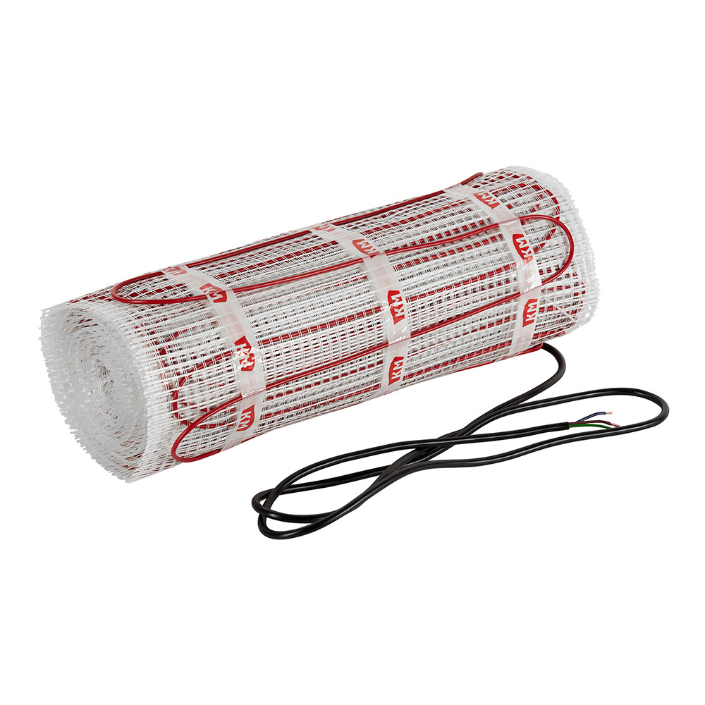 Изображение товара Теплый пол нагревательный мат КМ-150 10 кв.м 1500 Вт для ванной и дома