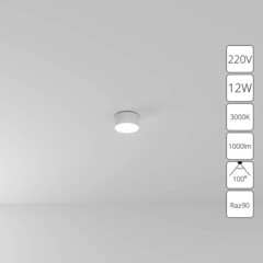 Светильник светодиодный потолочный Arte Lamp Fado 3000К 12 Вт 3 кв.м белый IP20 (A7312PL-1WH) - фото 3