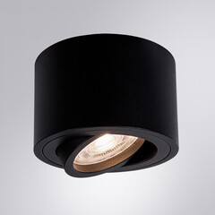 Светильник потолочный Arte Lamp Unito GU10 9 Вт 1 кв.м черный IP20 (A2260PL-1BK) - фото 3
