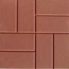Плитка тротуарная 8 кирпичей 400х400х50 мм красная