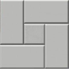 Плитка тротуарная Калифорния 300х300х30 мм серая