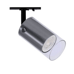 Трековый светильник однофазный Arte Lamp Lazio 35 Вт GU10 1 кв.м серебро (A5368PL-1SS) - фото 1