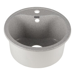 Мойка для кухни Dr.Gans Дора d43,5х20 см врезная искусственный камень серая - фото 5