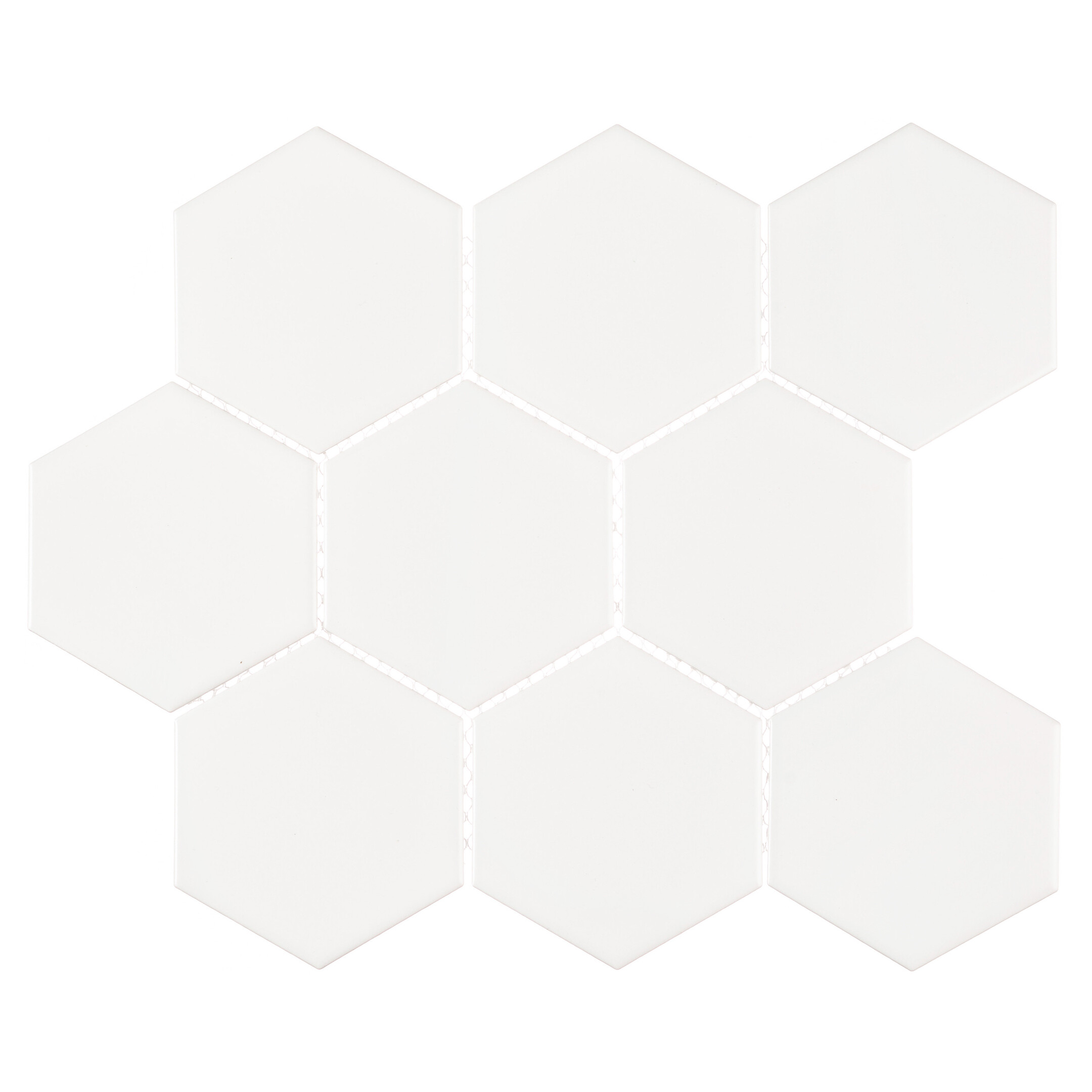 Изображение товара Мозаика Starmosaic Hexagon big белая керамическая 295х256х6 мм матовая