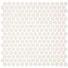 Мозаика Starmosaic Penny Round белая керамическая 315х309х6 мм матовая antislip