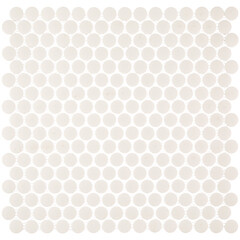 Мозаика Starmosaic Penny Round белая керамическая 315х309х6 мм матовая antislip - фото 1