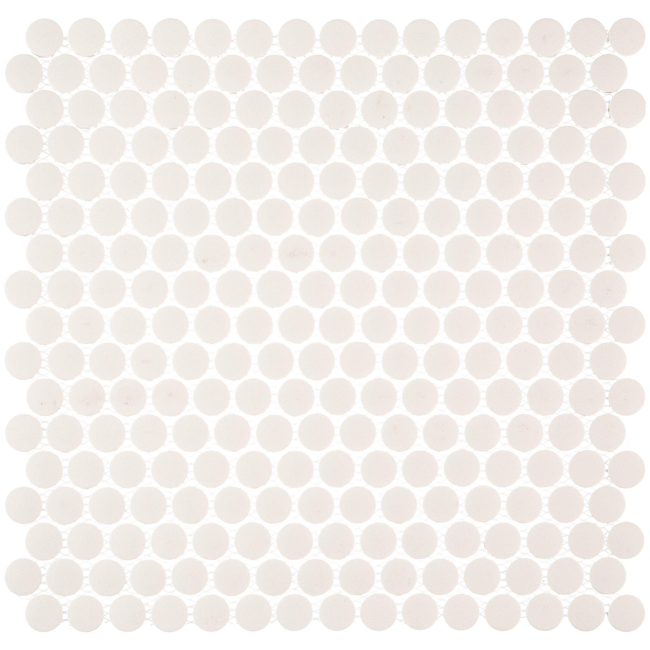 

Мозаика Starmosaic Penny Round белая керамическая 315х309х6 мм матовая antislip, Белый