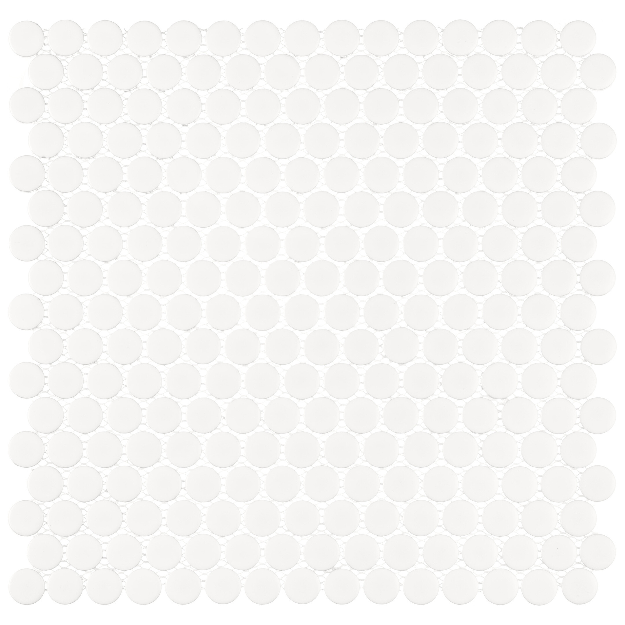 

Мозаика Starmosaic Penny Round белая керамическая 315х309х6 мм матовая, Белый