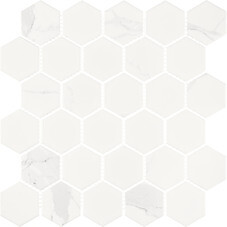 Мозаика Starmosaic Hexagon серая керамическая 278х265х6 мм матовая
