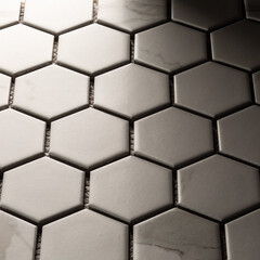 Мозаика Starmosaic Hexagon серая керамическая 278х265х6 мм матовая - фото 3