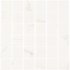 Мозаика Starmosaic Carrara Matt белая керамическая 306х306х6 мм матовая