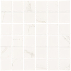 Изображение товара Мозаика Starmosaic Carrara Matt белая керамическая 306х306х6 мм матовая