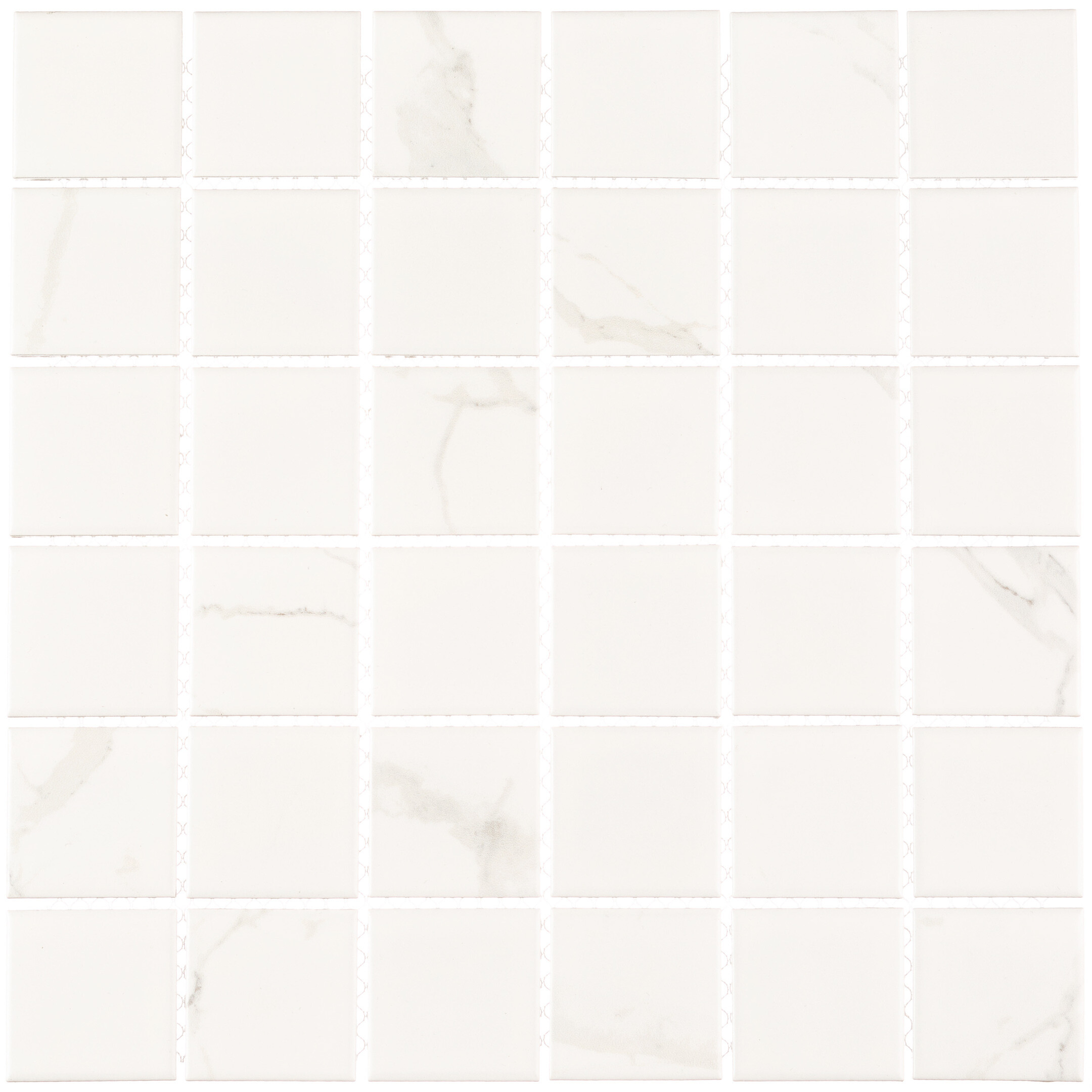

Мозаика Starmosaic Carrara Matt белая керамическая 306х306х6 мм матовая, Белый