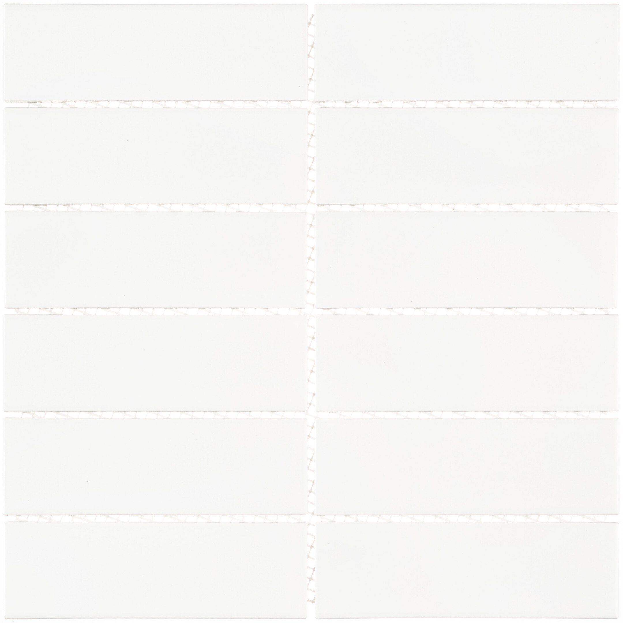 

Мозаика Starmosaic Brick & Metro белая керамическая 300х300х6 мм матовая, Белый