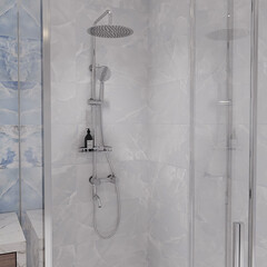 Душевая система Corsa Deco NX с верхним душем с лейкой с изливом хром (SSFNX300S) - фото 10