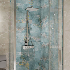 Душевая система Corsa Deco QX с верхним душем с лейкой с изливом хром (SSFTQX320Q) - фото 14