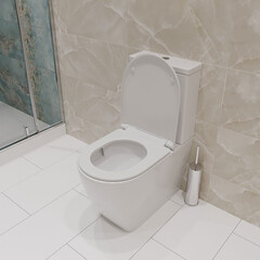 Унитаз-компакт Corsa Deco CX Tornado безободковый с универсальным выпуском с сиденьем дюропласт микролифт белый (TPCX630ST) - фото 10