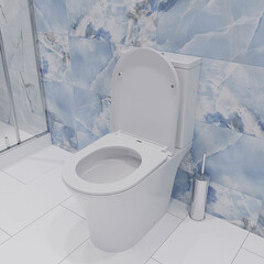 Унитаз-компакт Corsa Deco FX Rimless безободковый с универсальным выпуском с сиденьем дюропласт микролифт белый (TPFX640SR) - фото 11