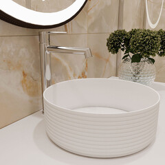 Смеситель для раковины высокий Corsa Deco EX однорычажный хром (FBEXL) - фото 9