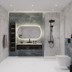 Плитка облицовочная Lavelly Oniks серая акцент 600x300x9 мм (10 шт.=1,8 кв.м) - фото 3