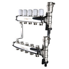 Коллекторная группа Valtec 1 ВР(г) х 4 выхода 3/4 НР(ш) ЕК х 1 ВР(г)