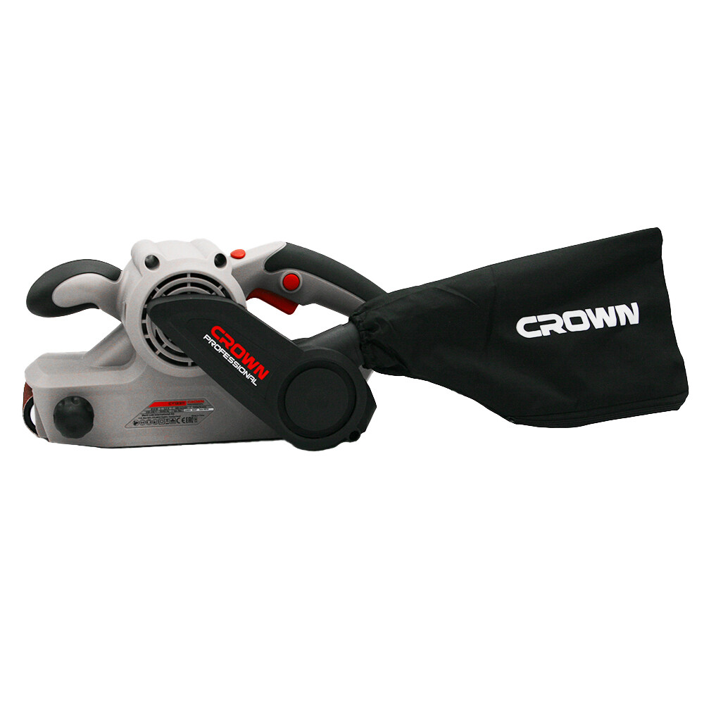 Изображение товара Ленточная шлифмашина Crown CT13311 810 Вт для древесины металлов и пластика