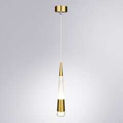 Светильник светодиодный подвесной Arte Lamp Sabik 4000К 6 Вт 1 кв.м медь IP20 (A6576SP-1PB) - фото 2